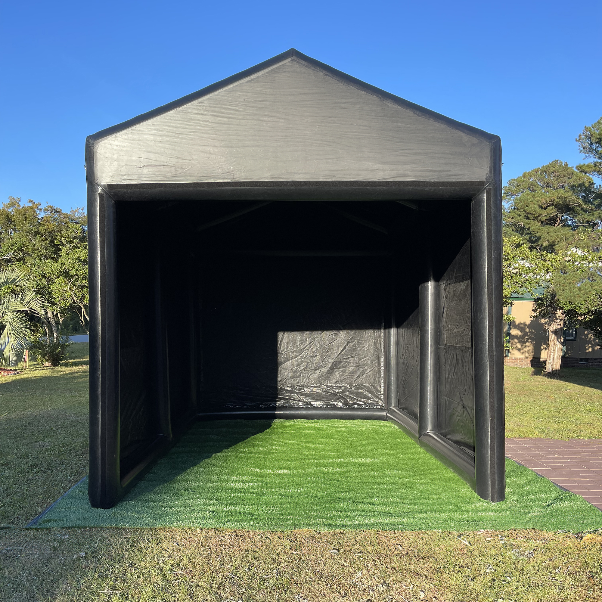 Tee Time 2 Outdoor Golf Simulator Setup